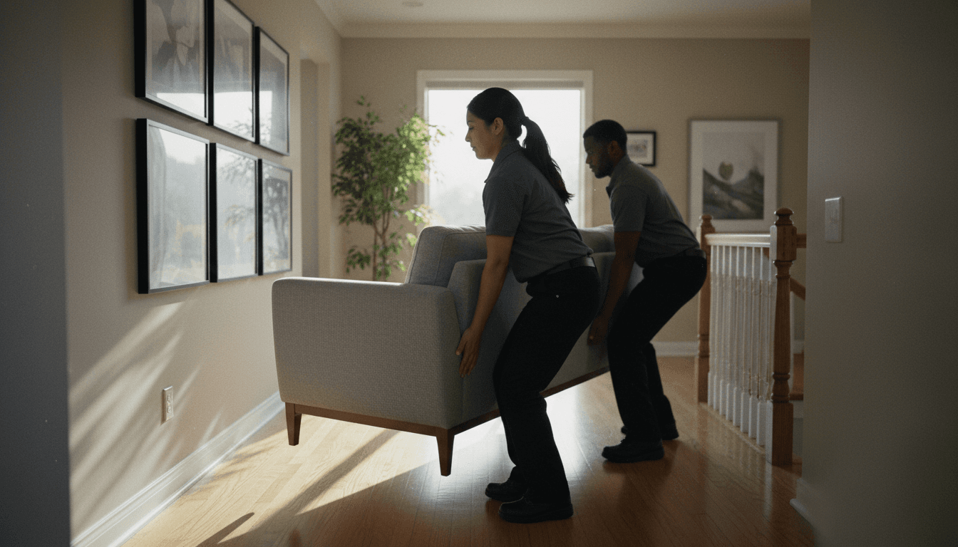 Furniture removal and estate clearance in progress