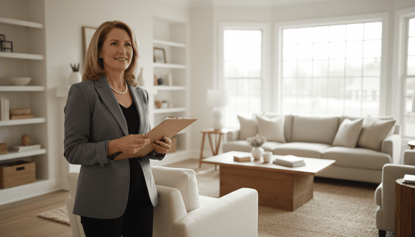 Professional estate clearance specialist in a London home, ready to help with your property clearance